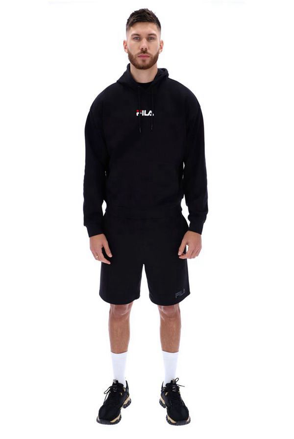 Fila Darnell Logo Men's Shorts - Black,NZ 186-6278